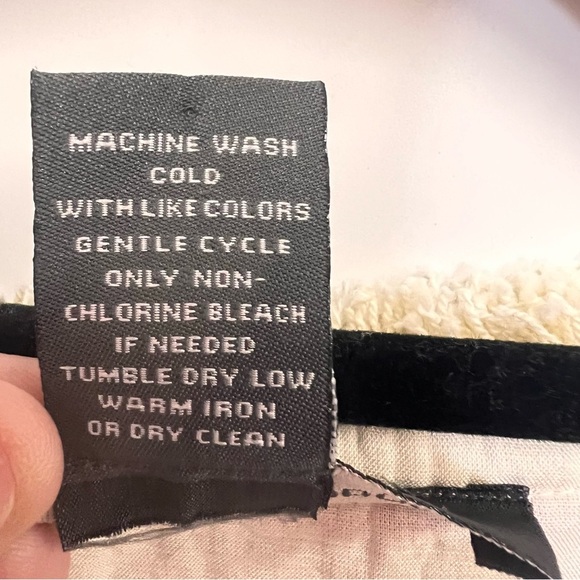 Chelsea & Theodore Striped Shift Fringe Hem Dress size 12 - Picture 4 of 11